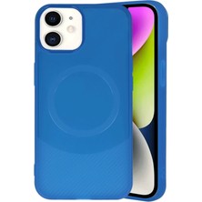 Newface Iphone 11 Kılıf Maya Karbon Kapak - Lacivert Ferrg
