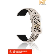 Huawei Honor Magic / Magic 2 / Watch Gs 3 Uyumlu Leopar Desenli Silikon Kordon (22MM)