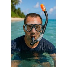 Aquapro Şnorkel + Maske Seti - Havuz-Deniz Maske ve Şnorkel Set + 14 Yaş