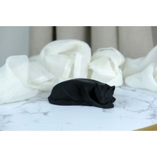 Uyuyan Kübik Kedi Heykeli 20CM - Hediyelik Dekoratif Biblo ve Heykel Geometrik Kedi Figürü