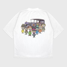 Oversize 'the Ant Hill Mob' Baskılı T-Shırt