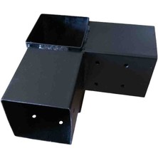 10X10CM Çift Funktion Pergola Montaj Aparatı 90° Demir Bağlantı Çardak Çadır Gölgelik Tente Branda Bahçe Ev Teras Kamelya Braket Kiti