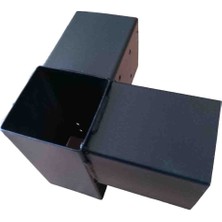 10X10CM Çift Funktion Pergola Montaj Aparatı 90° Demir Bağlantı Çardak Çadır Gölgelik Tente Branda Bahçe Ev Teras Kamelya Braket Kiti