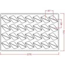 Polikarbon Çikolata Kalıbı Praline Mould No: 408
