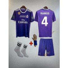Sergio Ramos  Mor Cardif  Ligi Real Madrid  Çocuk Alt Üst Takımı T-Shrt 4 Parça