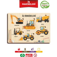 Ahşap Eğitici Öğretici Taşıtlar Seti Kara Deniz Hava Tasıtları Iş Makineleri 4 Parça
