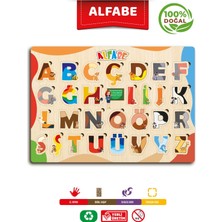 Ahşap Eğitici Öğretici Alfabe Sayılar Meslekler Çiftlik Hayvanları Taşıtlar Sebzeler 6 Parça