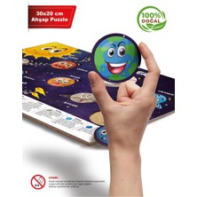 Montessori Solar Sistem Gezegenler Eğitici Ahşap Bultak Yapboz Oyuncak Puzzle Öğretici Oyuncak