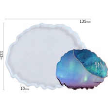 Epoksi Silikon Kalıp Dalgalı Oval Model 11.2X13.5 cm