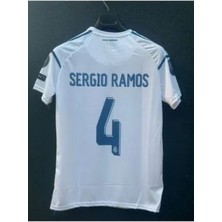 Sergio Ramos Beyaz 2018 Şampiyonlar  Ligi Real Madrid  Çocuk Alt Üst Takımı T-Shrt 4 Parça