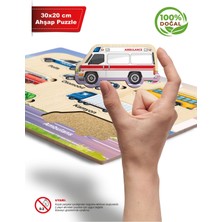 Ahşap Eğitici Öğretici Sevimli Kara Taşıtları Taşıtlar Öğreniyorum