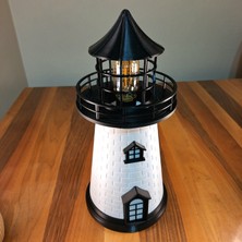 Deniz Feneri Konsept Abajur / Dimmerlı Ayarlanabilir Abajur / Modern Aydınlatma / Lunar Design