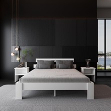 Renazzo Lotus MDF Karyola Dayanıklı Yapı ve Şık Görünüm ile 22 cm Yükseklik