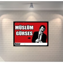 Müslüm Gürses Arabesk Retro Ahşap Poster