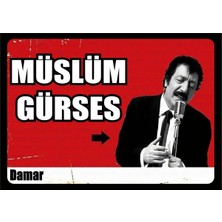 Müslüm Gürses Arabesk Retro Ahşap Poster