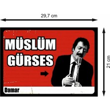 Müslüm Gürses Arabesk Retro Ahşap Poster
