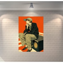Anime Retro Ahşap Poster
