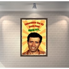 Kibar Feyzo Fukaralıktır Her Bir Şeyin Başı Retro Ahşap Poster