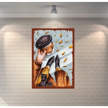 Sonbahar Vibe Retro Ahşap Poster