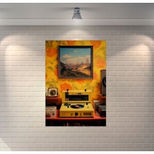 Nostaljik Pikap Retro Ahşap Poster