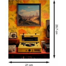 Nostaljik Pikap Retro Ahşap Poster