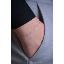 925 Ayar Gümüş Figaro Modeli Erkek Gümüş Bileklik (3.8mm)