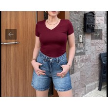 Oysho Marka Modal Kumaş V Yaka Body
