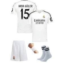 Real Madrid Arda Güler 15 Numara Yeni Sezon  Çocuk Alt Üst Takımı T-Shrt 4 Parça