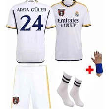 Real Madrid Arda Güler 24 Numara 23/24 Sezon Çocuk Alt Üst Takımı T-Shrt 4 Parça