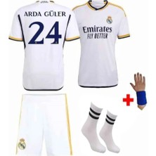 Real Madrid Arda Güler 24 Numara 23/24 Sezon Çocuk Alt Üst Takımı T-Shrt 4 Parça