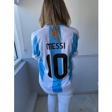 Lionel Messi Arjantin Milli Takım  Şampiyonlar Ligi Uzun Kol Yetişkin T-Shrt Forma