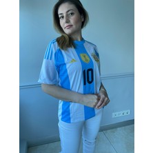 Lionel Messi Arjantin Milli Takım Şampiyonlar Ligi Kısa Kol Yetişkin T-Shrt Forma