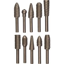 10 Parça Döner Törpü Tahta Ahşap Oyma Seti Dremel Matkap Ucu Paslanmaz Sağlam