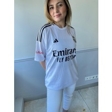 Real Madrid Mbappe 24/25 Sezon Beyaz 9 Numara  Kısa Kol Yetişkin T-Shrt Forma
