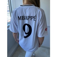 Real Madrid Mbappe 24/25 Sezon Beyaz 9 Numara  Kısa Kol Yetişkin T-Shrt Forma