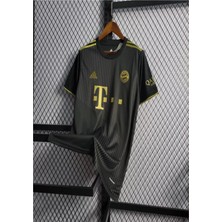 Fc. Bayern München Özel Tasarım Gold-Siyah 21/22 Sezon Isimsiz  Kısa Kol Yetişkin T-Shrt Forma