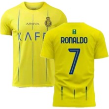 Al-Nassr Cristiona Ronaldo Iç Saha Sarı Yeni Sezon  Kısa Kol Yetişkin T-Shrt Forma