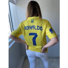 Al-Nassr Cristiona Ronaldo Iç Saha Sarı Yeni Sezon  Kısa Kol Yetişkin T-Shrt Forma