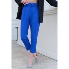 001 Kare Kemerli Dar Paça Pantolon