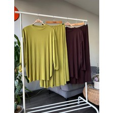 4150 Bisiklet Yaka Piliseli Ela Takım