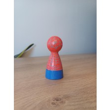 Örümcek Adam Ahşap Figür Oyuncak Peg Bebek