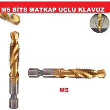 Klavuz 1/4 Bıts Kendinden Matkap Uçlu M5 Hss Titanyum