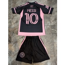 Lionel Messi Inter Miami Çocukalt-Üst Takım T-Shrt +Şort+Çorap+Bileklik