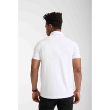 Lacoste  Polo Yaka  Beyaz Regular Fit