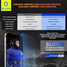 Crystal iPhone 16 Pro Uyumlu 7 Mohs Sertlik 3 Kat Çizilmeye Dayanıklı Cam Ekran Koruyucu Aparatlı