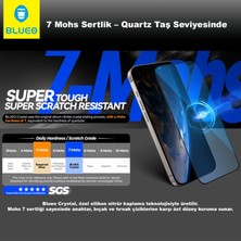Crystal iPhone 16 Pro Uyumlu 7 Mohs Sertlik 3 Kat Çizilmeye Dayanıklı Cam Ekran Koruyucu Aparatlı