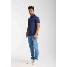 Lacoste  Polo Yaka  Lacivert Regular Fit Çizgili