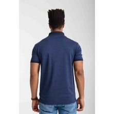 Lacoste  Polo Yaka  Lacivert Regular Fit Çizgili