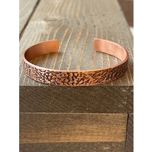 Aida Jewelss %100 Saf Bakır Bileklik , Işlemeli Ayarlanabilir Ölçü Bakır Bileklik