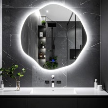Kael Beyaz Led'li Lavabo & Banyo Aynası (Dokunmatik Sensörlü)